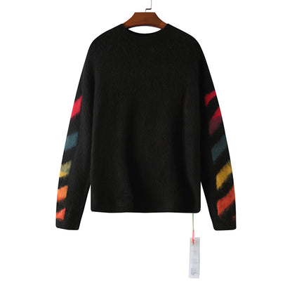 OFF WHITE Mohair Striped Arrow Sweater 328