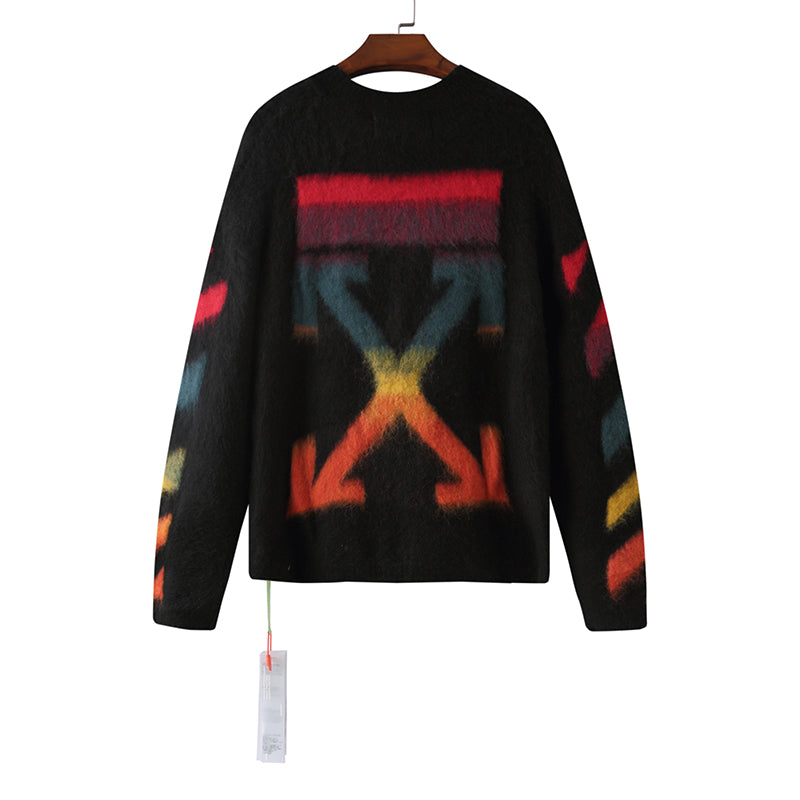 OFF WHITE Mohair Striped Arrow Sweater 328