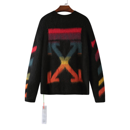 OFF WHITE Mohair Striped Arrow Sweater 328