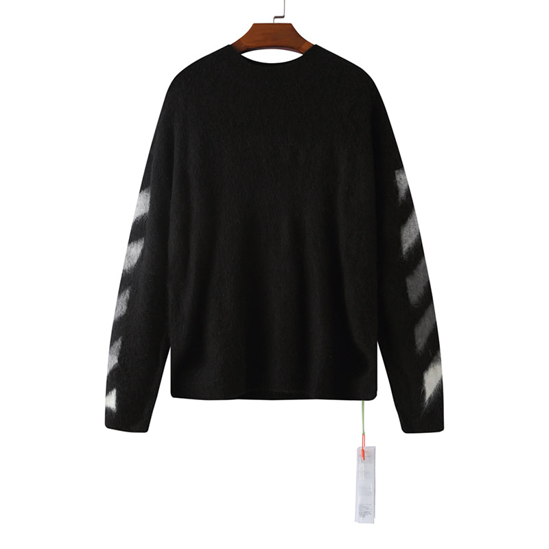 OFF WHITE Mohair Striped Arrow Sweater 318