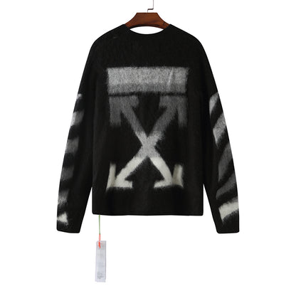 OFF WHITE Mohair Striped Arrow Sweater 318