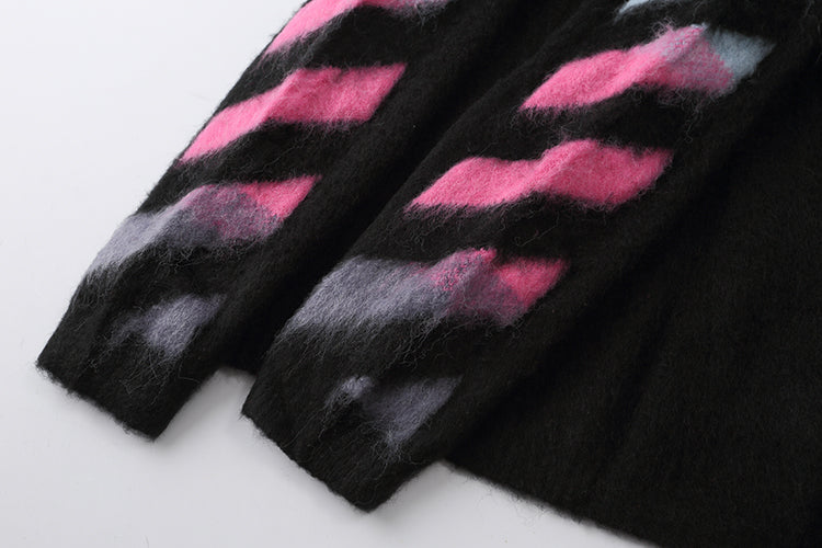 OFF WHITE Mohair Striped Arrow Sweater 302