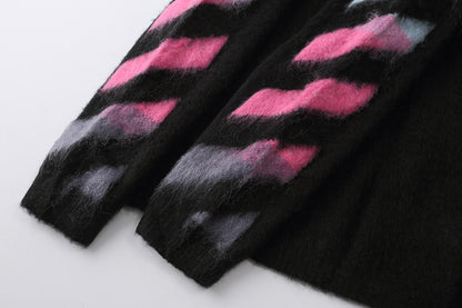 OFF WHITE Mohair Striped Arrow Sweater 302