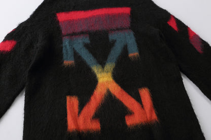 OFF WHITE Mohair Striped Arrow Sweater 328