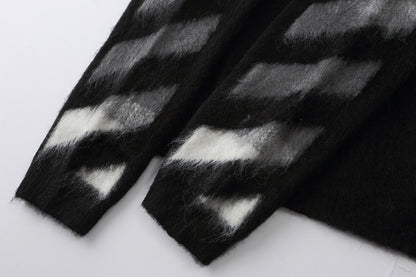 OFF WHITE Mohair Striped Arrow Sweater 318