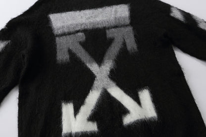 OFF WHITE Mohair Striped Arrow Sweater 318